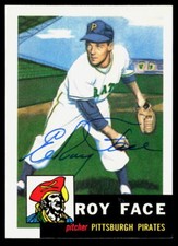 Roy Face 1991 Topps Archives '53 #246       Hand Signed Autograph