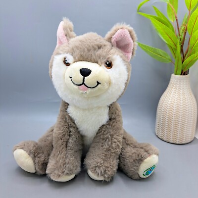 Umweltfreundlicher Plüsch Husky Hund Stofftier 9 Zoll Your Planet aus recyceltem Material