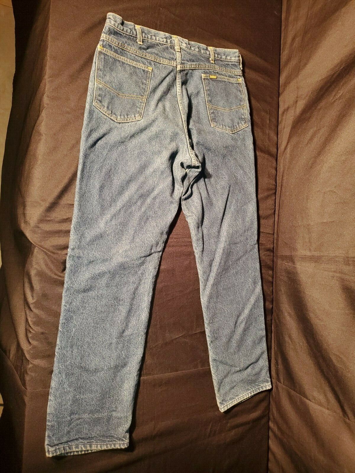 Vintage Oshkosh B Gosh Men's Denim Jeans with Lin… - image 4