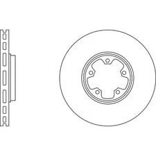 Apec Blue Brake Disc - Front SDK6076 Fits Ford Transit - OE Specification