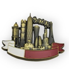 Qatar Skyline Souvenir Fridge Refrigerator Magnet Tourist Tourism Travel