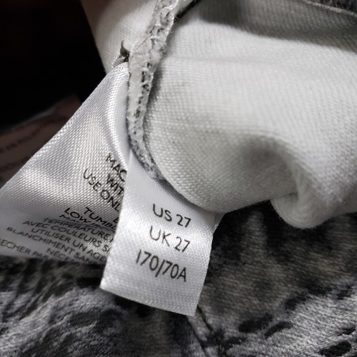 Free People Jeans Donna 27 Just Float On Stampato Svasato Fondo a Campana Boho Snake - Foto 8 di 15