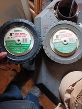 Power Care 875-BO 8" (20.3cm) Steel Wheel NOS (2) Lawnmower Cart Wagon