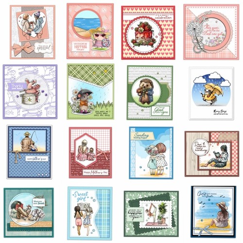 Niedliche Tiere Maus Eichhörnchen Metall Stanzformen Stempel Set Zum Selbermachen Scrapbooking Handwerk - Bild 1 von 41