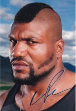 QUINTON JACKSON signed Autogramm 20x30cm THE A TEAM in Person autograph COA