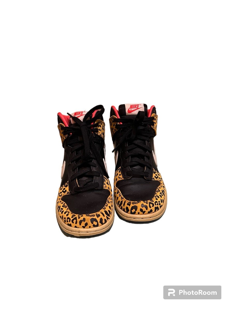 Size 8 - Nike Dunk High Skinny Leopard - 429984-011 | eBay