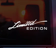 2 PK Limited Edition Decal – Sleek Modern Vinyl Sticker for Car , Window, Laptop