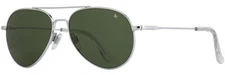 New AO General Silver Frame Skull True Color Green Lenses - ON SALE 25% OFF LIST