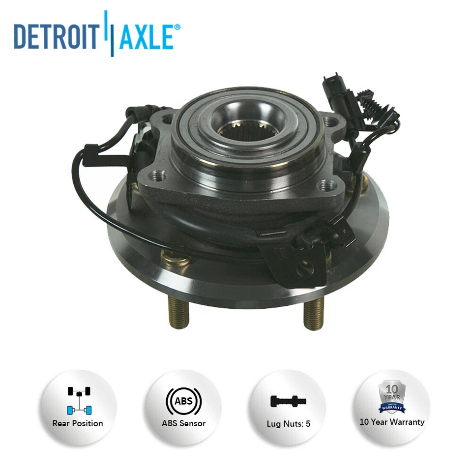 Conjunto de cojinete y buje de rueda de conductor trasero para Dodge Journey 2009-2018 5 pernos Foto 4 de 4