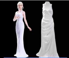 Final Fantasy FF15 princess Lunafreya Evening Dress Long Dress cosplay Halloween