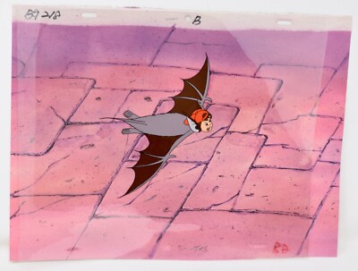 Original 1990s Magic School Bus Animation Cel, Ralphie in  Going Batty  1995
