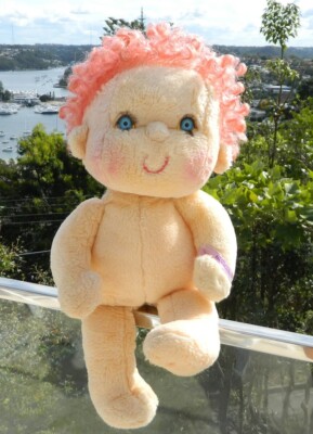 Vintage Kenner Hugga Bunch Huggins Plush Doll Pink Hug 1985 Hallmark Greeting