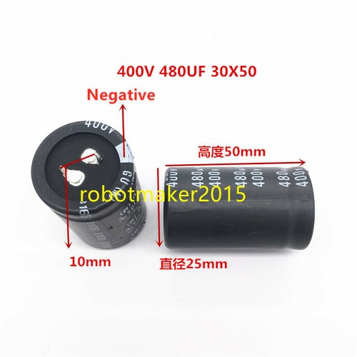 Aluminum Electrolytic Capacitor 480uF 480MFD 400V 30*50 Brand New - Picture 2 of 2