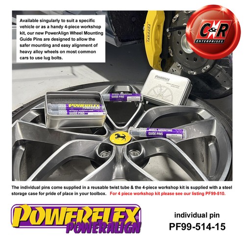 Powerflex Road Rueda Montaje Guía Pin para Volvo V70 (2008-2016) PF99-514-15 - Imagen 3 de 15