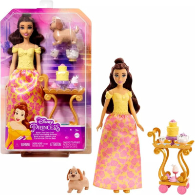 Disney Princess Belle's Die Schöne und das Biest Tee Time Wagen Spielset & 28 cm Puppe -