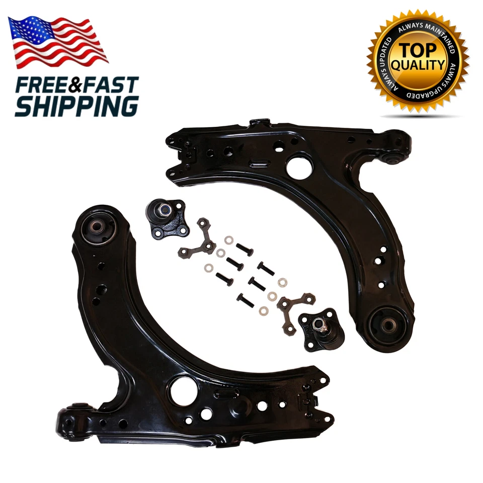 Brazo de control inferior delantero 1999 2000 2001 2002 2003 2004 VW Volkswagen Jetta Golf Foto 2 de 4