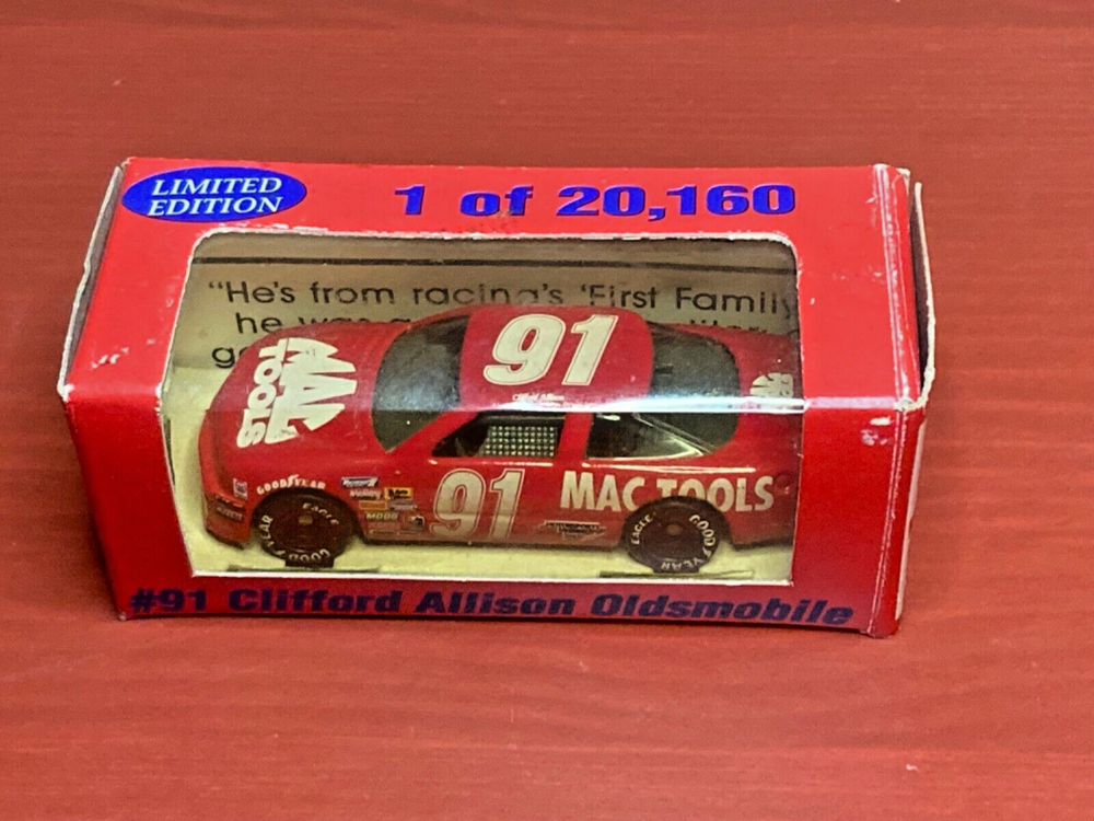 Clifford Allison 1992 #91 Mac Tools Olds 1:64 NASCAR BGN Racing Collectibles