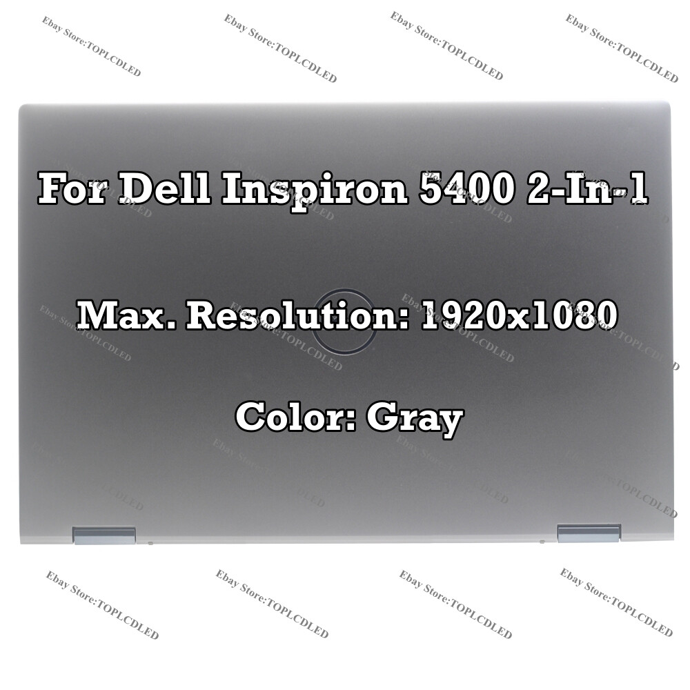 Gray Dell Inspiron 5400 2-In-1 FHD LCD Touch Screen Assembly Display Complete