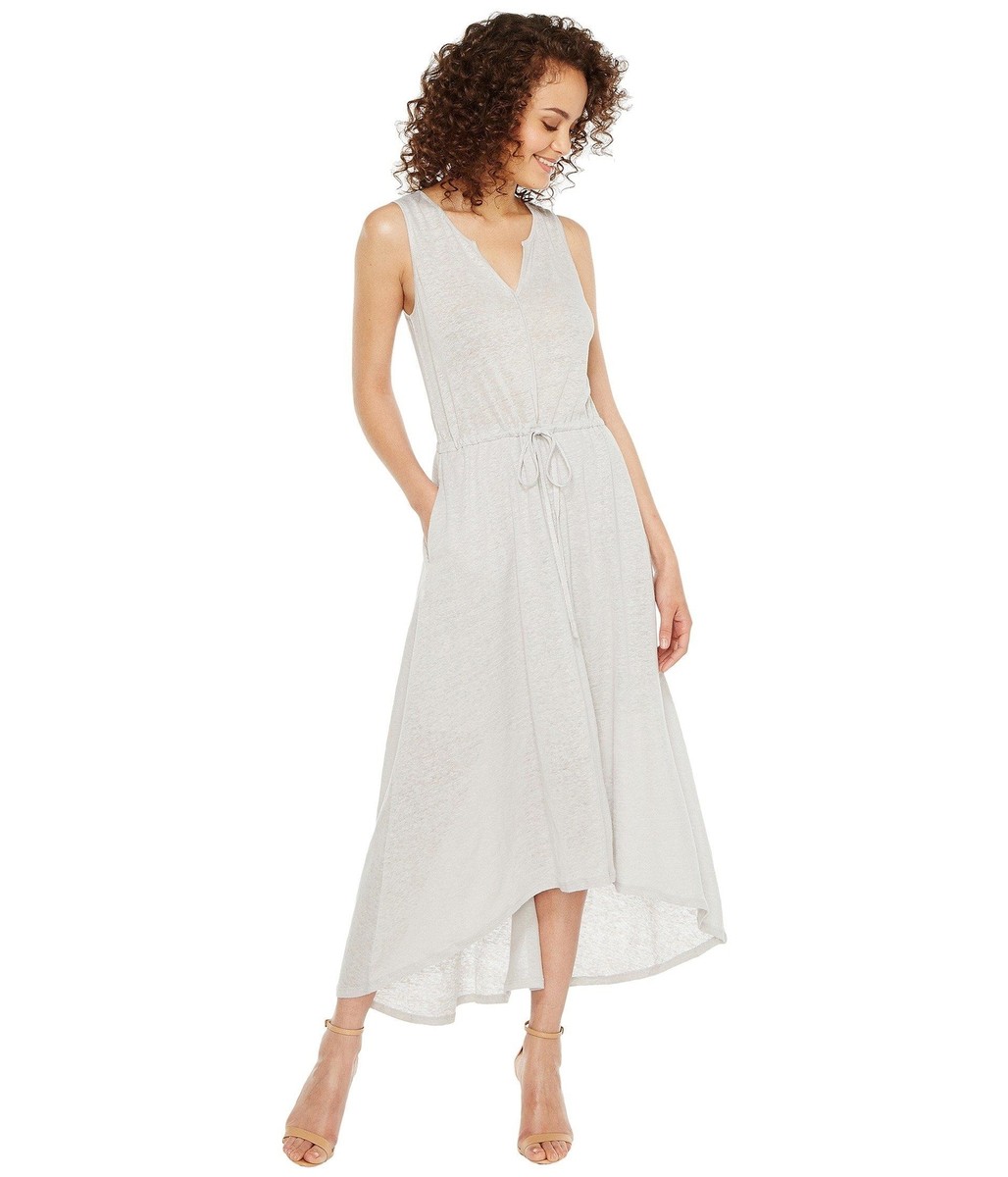 knee length dresses for ladies Cobblestone Heather Knit Crew Neck Short Sleeve Dress main image 1