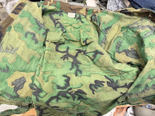 1969 USGI USMC ERDL WOODLAND CAMO CTN RIPSTOP POLIN CLASS 2 COAT - MEDIUM SHORT - Picture 10 of 10