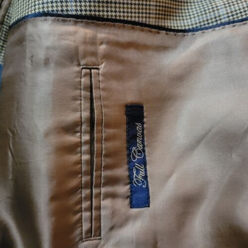 Brooks Brothers 1818 Madison Blazer 41R Wolle Windowpane Drago Full Canvas - Bild 4 von 17