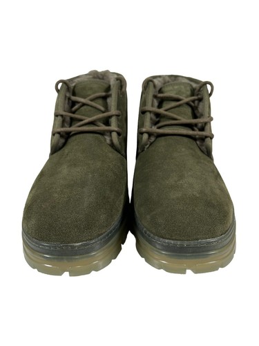 UGG OLIVE NEUMEL CLEAR CHUKKA SUEDE/ WOOL ANKLE BOOTS, WOMEN US 12/ EUR 43 ~NIB - Picture 3 of 13