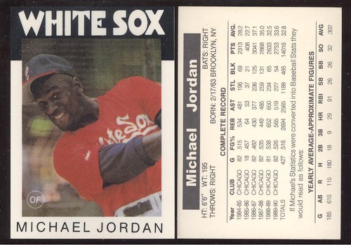 MICHAEL JORDAN CHICAGO BULLS NBA BASKETBALL MLB BASEBALL CARD SEE LIST - Picture 30 of 36