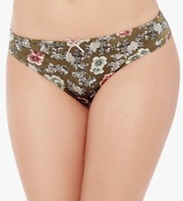 Women Panties,Bikinis"ILUSION"Size XL Floral Satin Soft Shiny W/Decoration Mexic