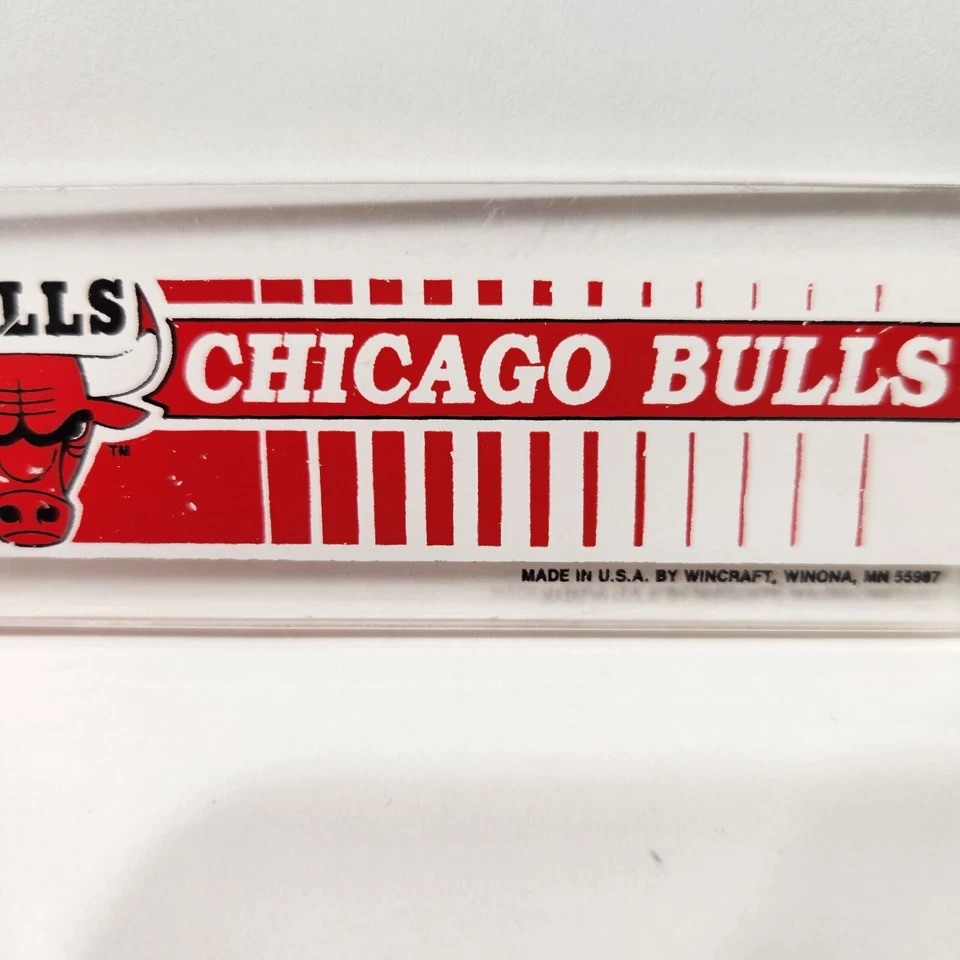 Chicago Bulls Acrylic Clear Red Keychain Keyring by Wincraft USA - Image 3 of 4