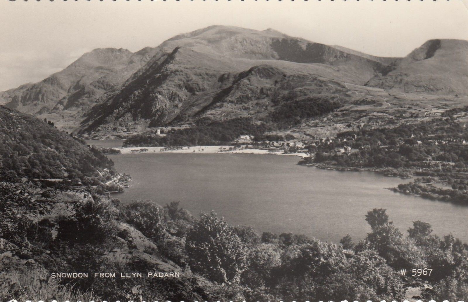 Postcard Snowdon Snowdon from Llyn Padarn eBay