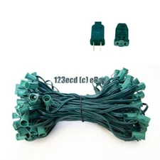 Green C7 100ft Light String SPT-2 -  Light Stringer 100 Sockets