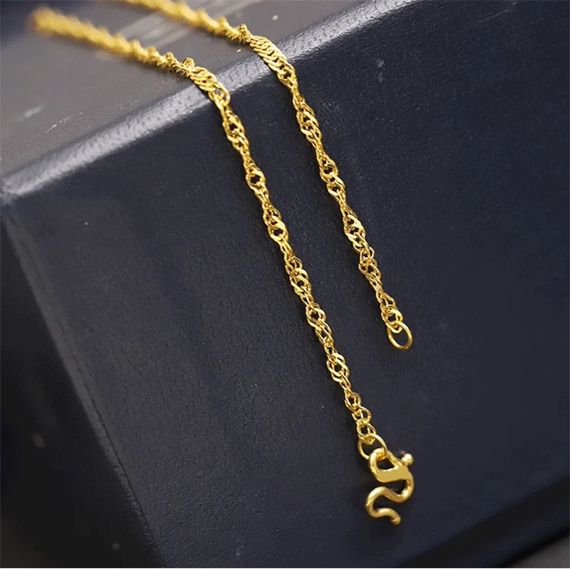Gold chain hotsell womens 24k