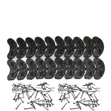 10 Pairs Black Color Rubber Shoe Heel Plates Taps Heel Repair Pad
