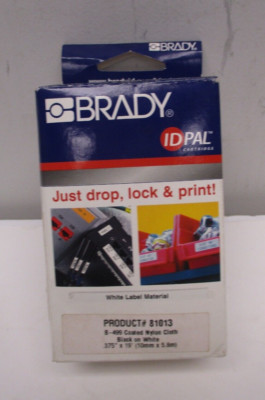BRADY IDPAL LABEL CARTRIDGE P/N: 81013 3/8'' 19FT B-499 COATED NYLON CLOTH