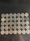Lot of 35 Silver Dimes - Mercury and Roosevelt Dimes - Many BU UNC