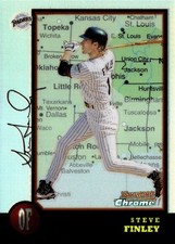1998 Bowman Chrome #252 Steve Finley International Refractors