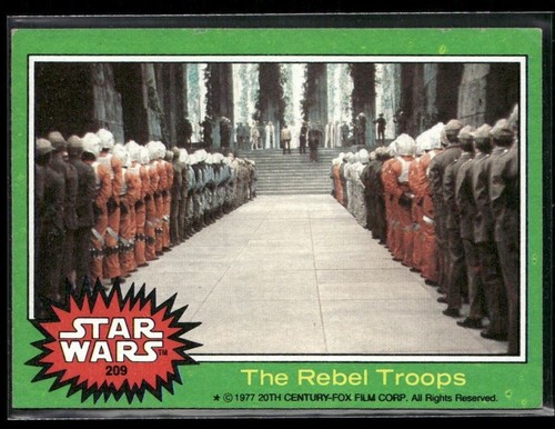 1977 Topps Star Wars #209 The Rebel Troops — Raw