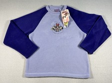 VTG Powerpuff Girls Kids Fleece Embroidered Sweatshirt Size Medium NWT Y2K
