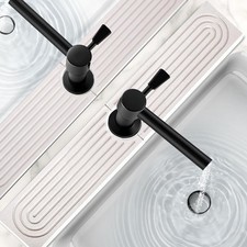 24 Inch Stone Faucet Mat for Kitchen Sink,Quick Dry Stone Mat Kitchen-Sink Water