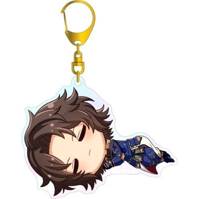 Lancelot GRANBLUE FANTASY Chibi Koro Aurora BIG Acrylic Keychain Japan U297