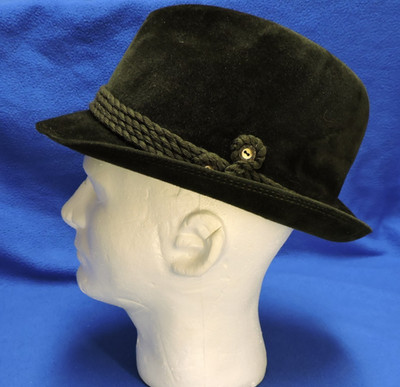 Vintage MAYSER Hutmacher Seit 1800 Fedora Sage Green Made In Germany 7 1/8