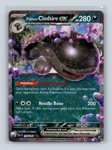 Paldean Clodsire ex 130/193 Double Rare Paldea Evolved Pokemon Holo Near Mint
