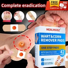 42Pcs Best Foot Corn Remover Pads Toe Corn Treatment Pads Plantar Wart Removal