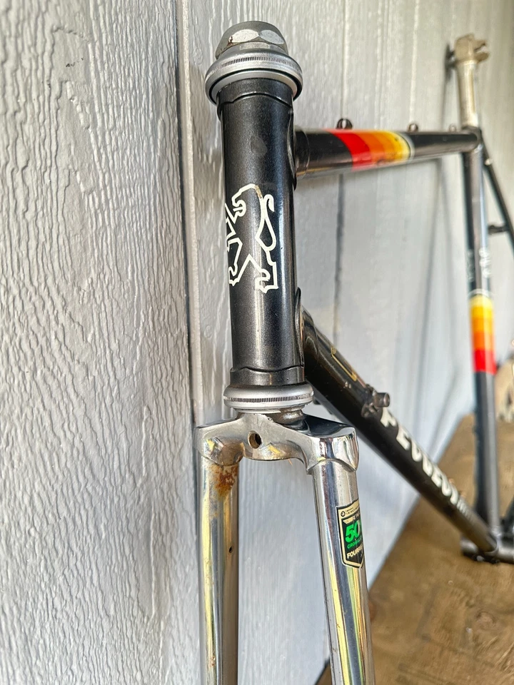 Cuadro de bicicleta Peugeot PH501 1985 Ventoux Road Racing 56x55 cm Foto 3 de 4