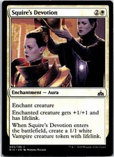Squire's Devotion C Normal Rivals of Ixalan 25 NM