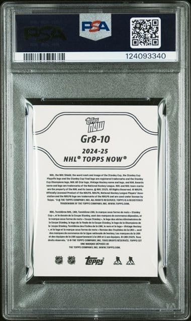 2024 TOPPS NOW THE GR8 CHASE STICKERS #10 ALEX OVECHKIN ALL TIME GOALS PSA 10 view 3