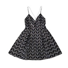 Alice + Olivia Marilla Embroidered Velvet Mini Dress Size 4
