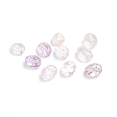 abgerundete Nuggets aus hellem Amethyst 8 bis 10 mm 10 Stück Vintageparts DIY