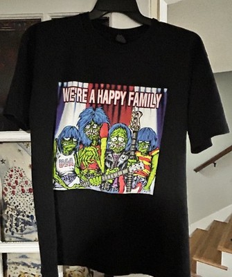 True Vintage 2003 RAMONES Tribute T-Shirt Black L - We re A Happy Family  