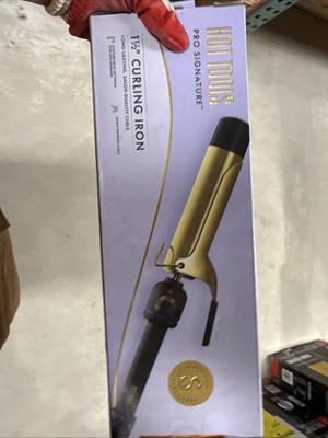Hot Tools Curling Iron, 1.5 Inch Signature Series Gold HTIR1577, 430 Degrees